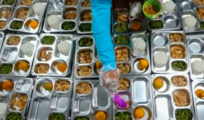 Ilustrasi menu MBG. [Instagram]